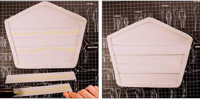 DIY bracers with EVA foam and ThermoArt | Tutorial + pattern